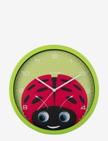 KARLSSON - Wall Clock Peekaboo Ladybug Green - Laikrodis - Žalia