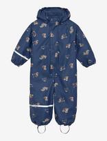 CeLaVi - Rainwear Suit - Aop, W. Fleece - Apsauginis kombinezonas nuo lietaus - Mėlyna