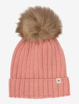 Huttelihut - Hat Knit Alpaca Pompom - Kepurė - Rožinė