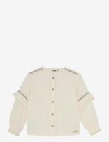 Daily 7 - Shirt Longsleeve Ruffle - Palaidinės ir tunikos - Kreminė spalva