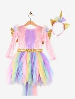 Den Goda Fen - Dress Unicorn W Diadem - Personažų kostiumas - Rožinė