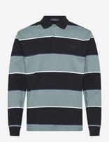 Fred Perry - Hw Jersey Striped Polo Shirt - Marškinėliai ilgomis rankovėmis - Juoda