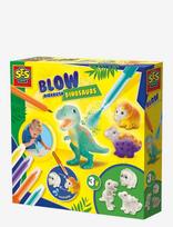 SES Creative - Blow Pens - Airbrush Dinosaurs - Piešimo priemonės - Marga / raštuota