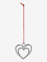 Rosendahl - Pearl Heart H6.5 Silver Plated - Kalėdiniai žaisliukai ir eglutės aksesuarai - Sidabro