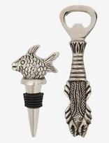 House Doctor - Bottle Opener And Bottle Stopper, H - Butelių atidarytuvai ir vyno kamščiai - Sidabro