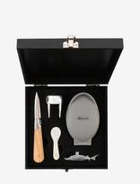 Laguiole Style De Vie - Oisterknif Luxury Laguiole Oak Set - Jūros gėrybių stalo įrankių rinkiniai - Ruda