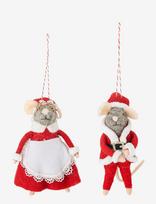 Bloomingville - Peo Ornament - Kalėdiniai žaisliukai ir eglutės aksesuarai - Raudona