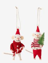 Bloomingville - Peo Ornament - Kalėdiniai žaisliukai ir eglutės aksesuarai - Raudona