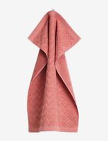 Gant - Jacquard Herringbone Towel 50X70 - Rankšluostis - Koralinė spalva