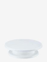 Städter - Cake Stand Ø27.5Cm / H7Cm White Turnable - Torto lėkštės - Balta