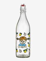 Muurla - Pippi Glass Bottle Fruits 1L - Gertuvė - Nude