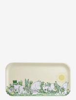 Muurla - Moomin Tray In The Garden 43X22Cm - Padėklas - Geltona