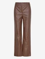 Minus - Mstasja Mid Waist Pu Pant - Odinės tamprės-kelnės - Ruda