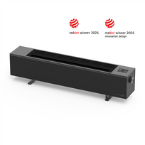 Išmanusis šildytuvas su židinio efektu AENO Premium ECO AFH0002S, juodas, 2000 W