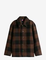 Tommy Hilfiger - Wool Dbl Face Check Chore Jkt - Vilnonė striukė - Ruda