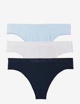 Calvin Klein - Thong 3 Pk - Stringai - Marga / raštuota