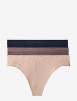 Calvin Klein - Thong 3 Pk - Stringai - Smėlio