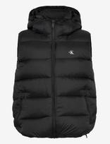 Calvin Klein Jeans - Svls Nylon Zip Off Hood Down Puf - Liemenė - Juoda