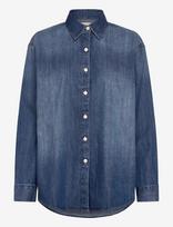 Calvin Klein Jeans - Oversized Shirt Indigo Hastings - Marškinėliai ilgomis rankovėmis - Mėlyna