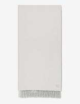 Calvin Klein - Emblem 2-Tone Fringe Mw Scarf - Žieminis šalikas - Balta