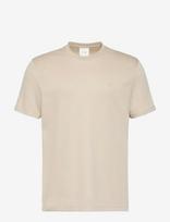 Calvin Klein - Ss Supima Chest Emb Crewneck Tee - Marškinėliai trumpomis rankovėmis - Smėlio