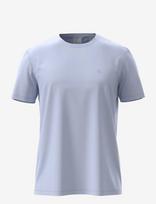 Calvin Klein - Ss Supima Chest Emb Crewneck Tee - Marškinėliai trumpomis rankovėmis - Mėlyna