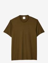 Calvin Klein - Ss Supima Chest Emb Crewneck Tee - Marškinėliai trumpomis rankovėmis - Chaki spalva