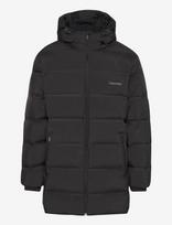 Calvin Klein - Ls Bonded Chnnld Long Hooded Puf - Paminkštinta striukė - Juoda