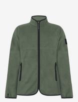Didriksons - Hans Windproof Full-Zip - Sportinės flisinės kelnės - Chaki spalva