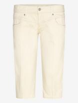 Monki - Ultra Low Rise Capri Trousers - Kapri kelnės - Kreminė spalva