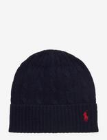Polo Ralph Lauren - Cable-Knit Wool-Cashmere Beanie - Kepurė - Tamsiai mėlyna