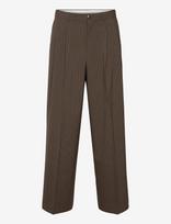 Weekday - Nate Regular Waist Baggy Straight Trousers - Klasikinės kelnės - Ruda