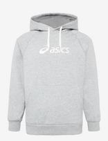 Asics - Asics Logo Fleece Pullover Hoodie - Sportinis džemperis su gobtuvu - Pilka