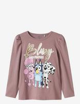 Name It - Nmfaria Bluey Ls Top Noos Sky - Ilgarankoviai marškinėliai - Rožinė
