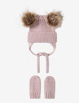 Name It - Nbnmora Knit Set - Kepurė - Rožinė