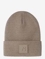 Name It - Nmnmalik Knit Beanie Badge1 - Kepurė - Pilka
