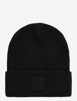 Name It - Nmnmalik Knit Beanie Badge1 - Kepurė - Juoda