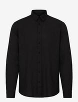 Blend - Bhbobby Linen L/S - Lininiai marškiniai - Juoda