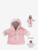 Corolle - Corolle Doll Clothes Reversible Raincoat, 30 Cm - Lėlių drabužiai - Rožinė