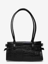 Gina Tricot - Croco Buckle Shoulder Bag - Rankinė - Juoda
