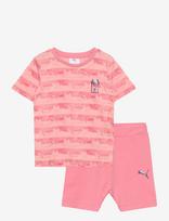 PUMA - Puma X Gabby S Dollhouse Minicats Tee And Shorts Set Inf - Marškinėlių rinkinys trumpomis rankovėmis - Koralinė spalva