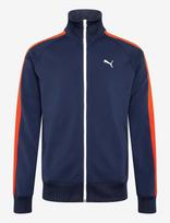 PUMA - Ess T7 Poly Track Jacket - Treniruočių striukė - Tamsiai mėlyna