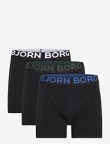 Björn Borg - Organic Cotton Stretch Boxer 3P - Bokseriai - Juoda