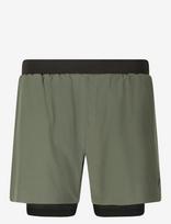 Virtus - Ado M 2-In-1 Ripstop Shorts - Treniruočių šortai - Chaki spalva
