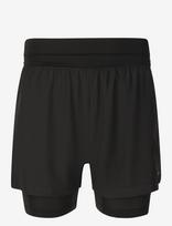 Endurance - Less M 2-In-1 Shorts - Treniruočių šortai - Juoda