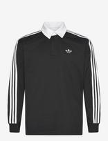Adidas Originals - 3S Pl - Sportiniai polo marškinėliai ilgomis rankovėmis - Juoda