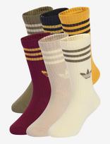 Adidas Originals - 3S Crew S 6P K - Kojinės - Marga / raštuota