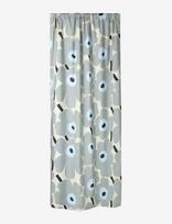 Marimekko Home - Unikko Curtain 135X250 Cm - Ilgos užuolaidos - Mėlyna