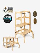 Ette Tete - Step'n'sit® Helper Tower - Table - Motorinių įgūdžių baldai - Ruda