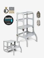 Ette Tete - Step'n'sit® Helper Tower - Table - Motorinių įgūdžių baldai - Pilka